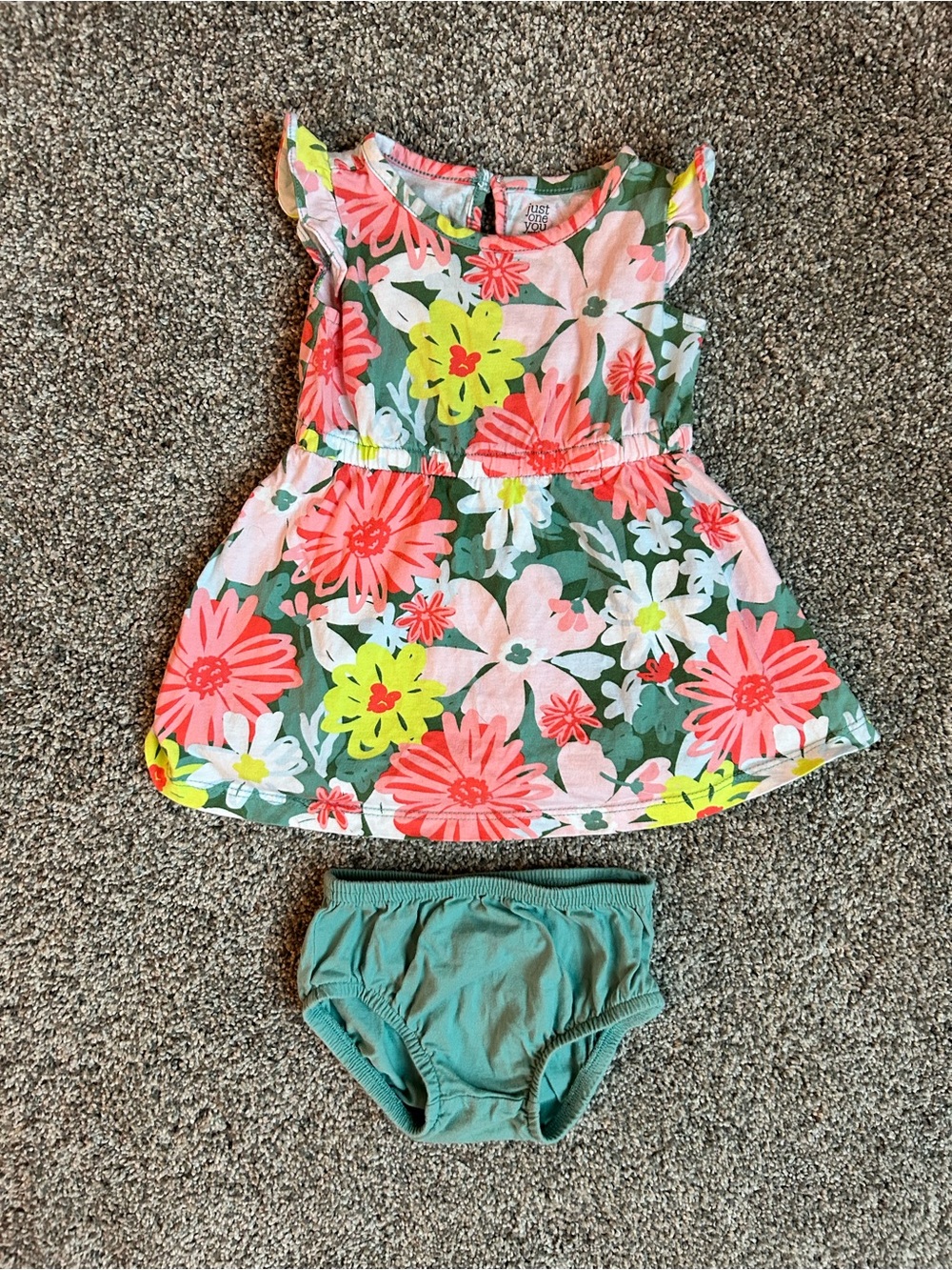 Floral Dress with Matching Bloomers